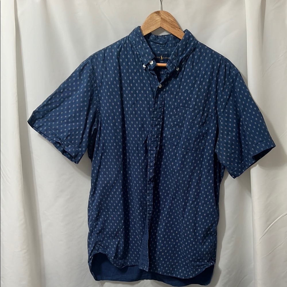 Ralph Lauren Blue Casual Button Down Shirt